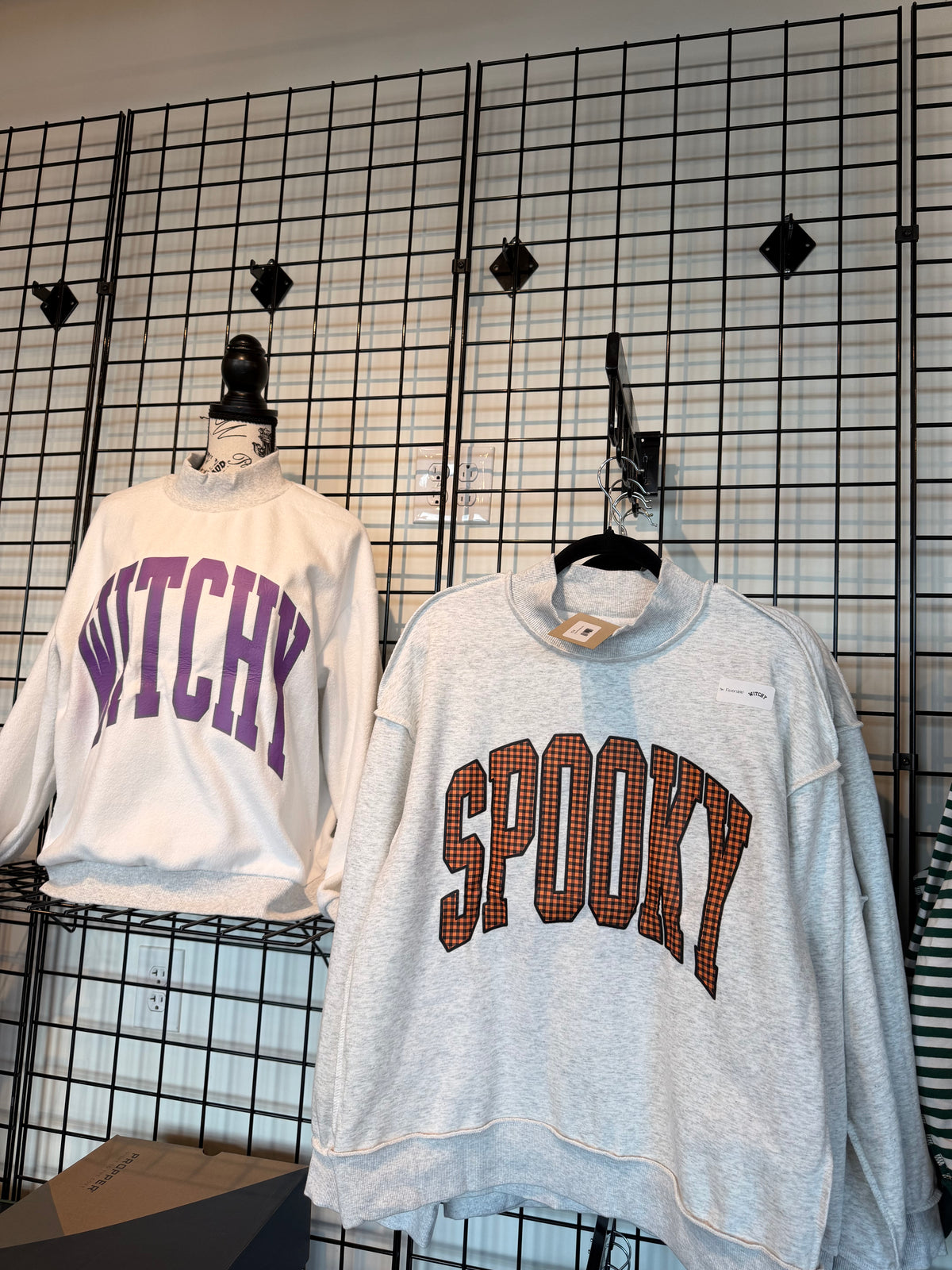 Spooky/Witchy Reversible Mock Neck Sweatshirt